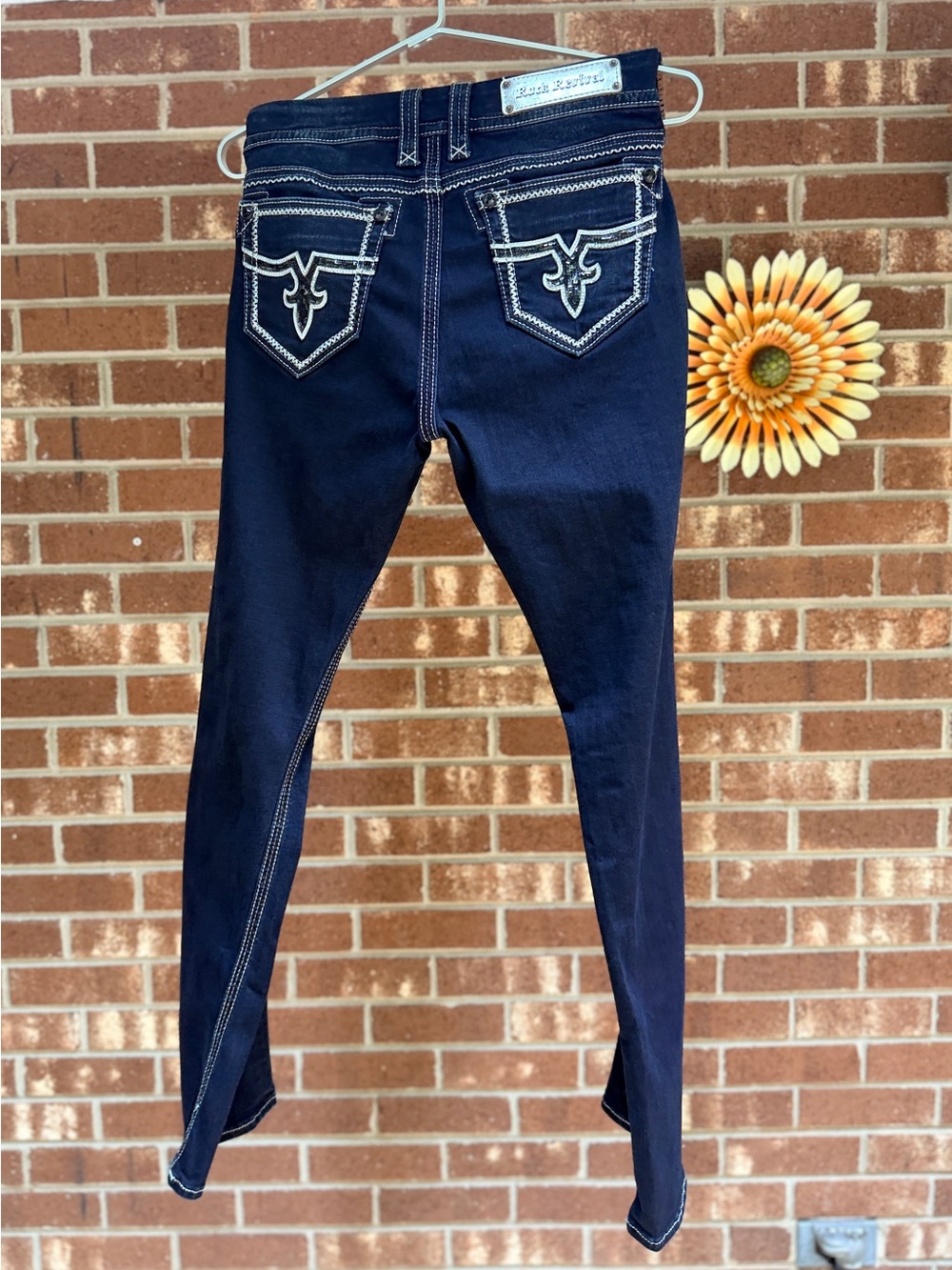 Rock Revival Exclusive Sequins Jacklyn Women’s Jean Size 30x32 - Picture 3 of 16